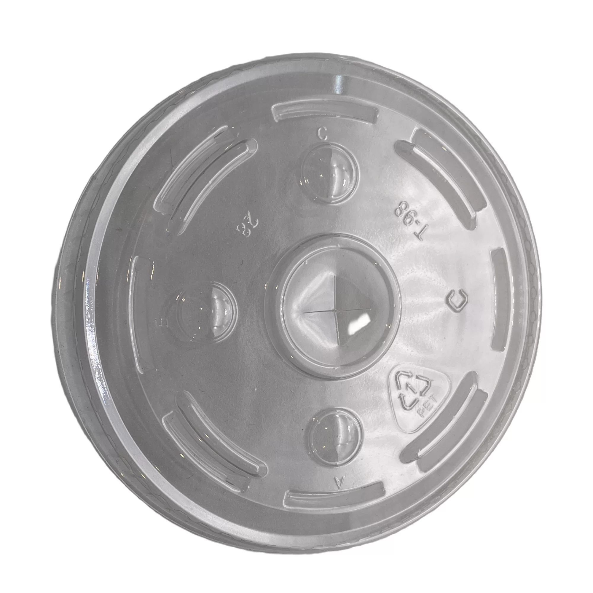 Tapa plana Reciclable 12, 14, 16 y 20 oz 100 pz