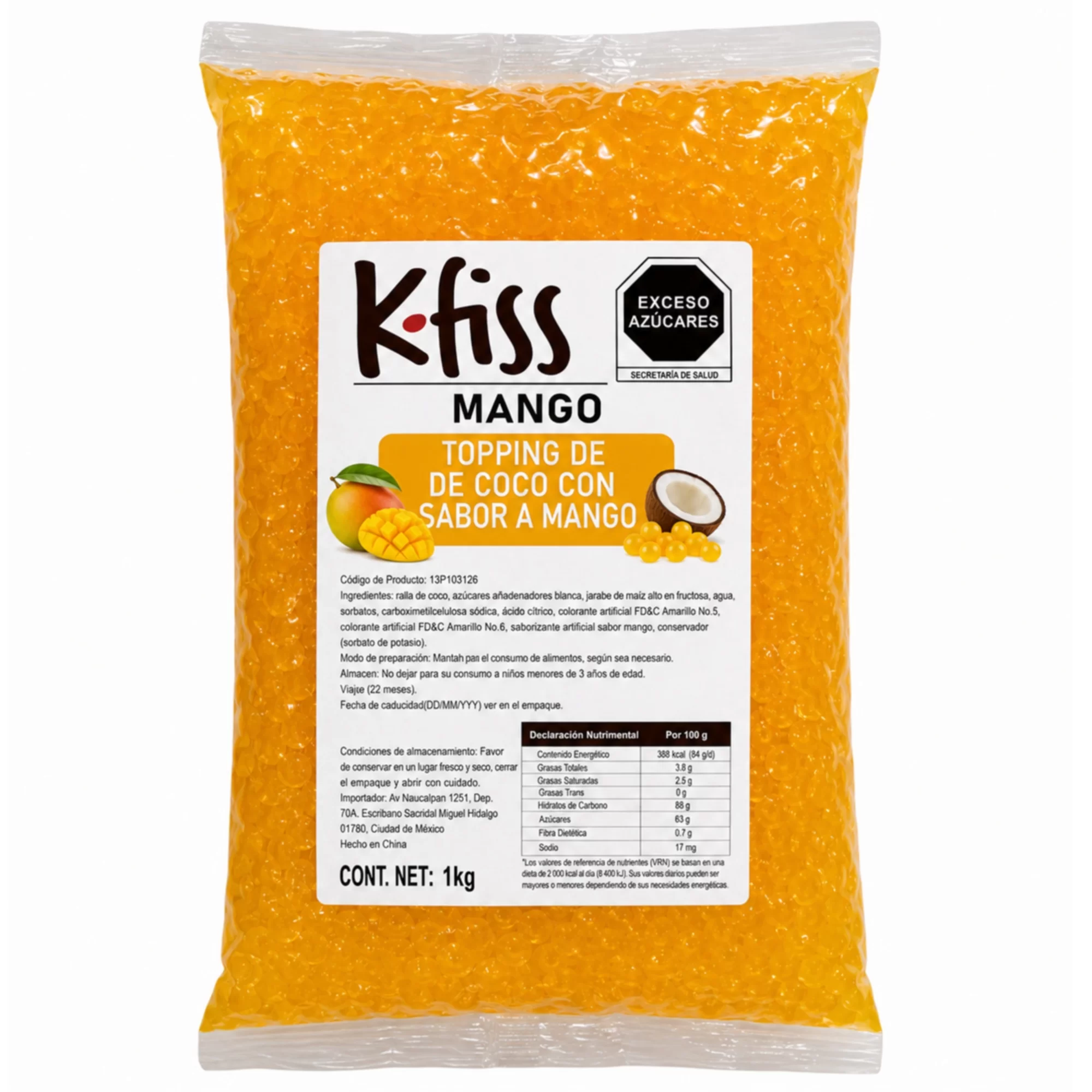 Jelly sabor a Mango Topping bubble tea