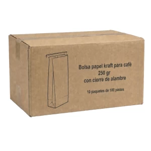 Bolsa papel Kraft 250gr. sin recubrimiento. Millar
