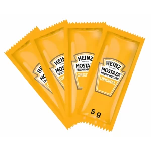 Mostaza Heinz en Sobres de 5g. 50 piezas