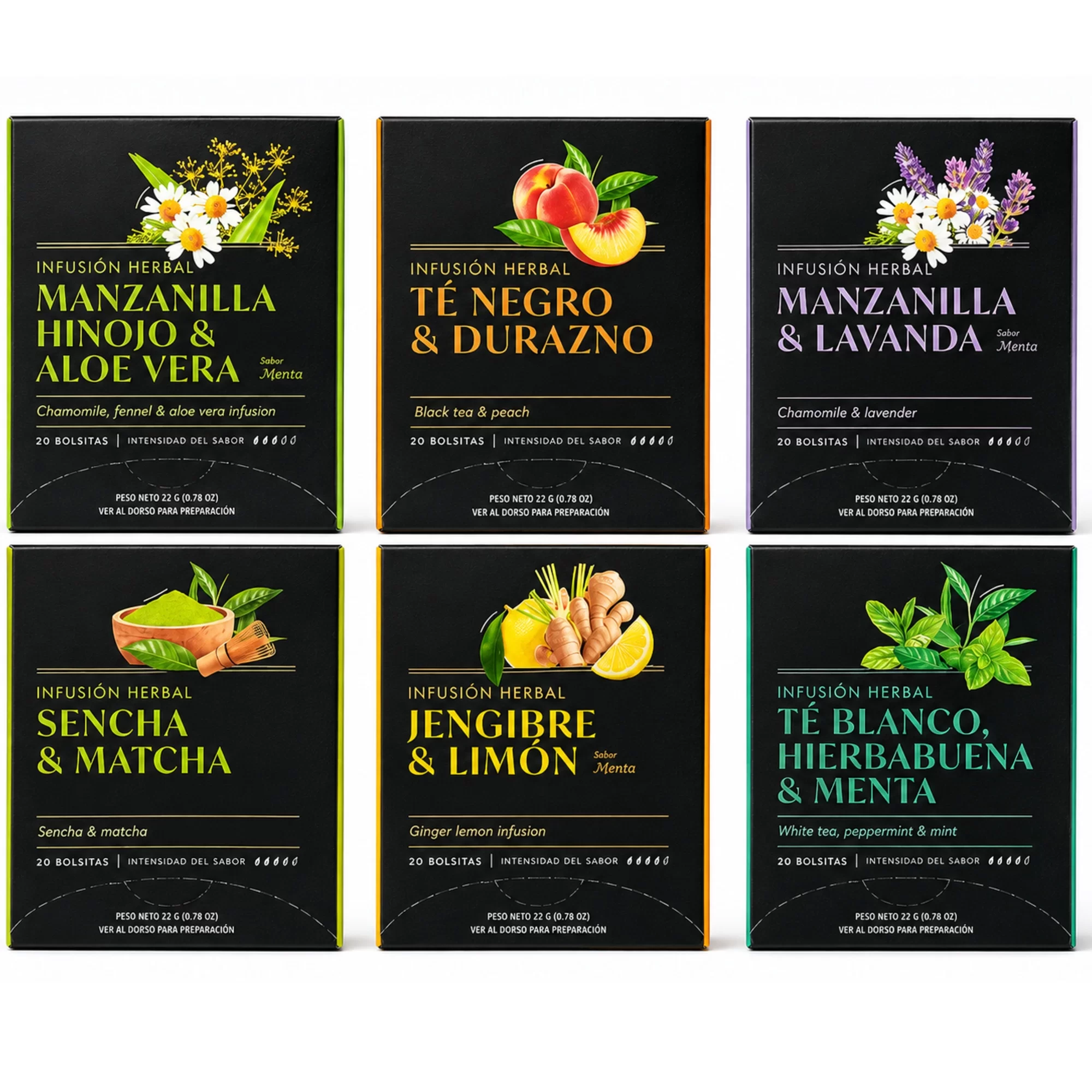 Infusiones Premium 120pz Varios Sabores