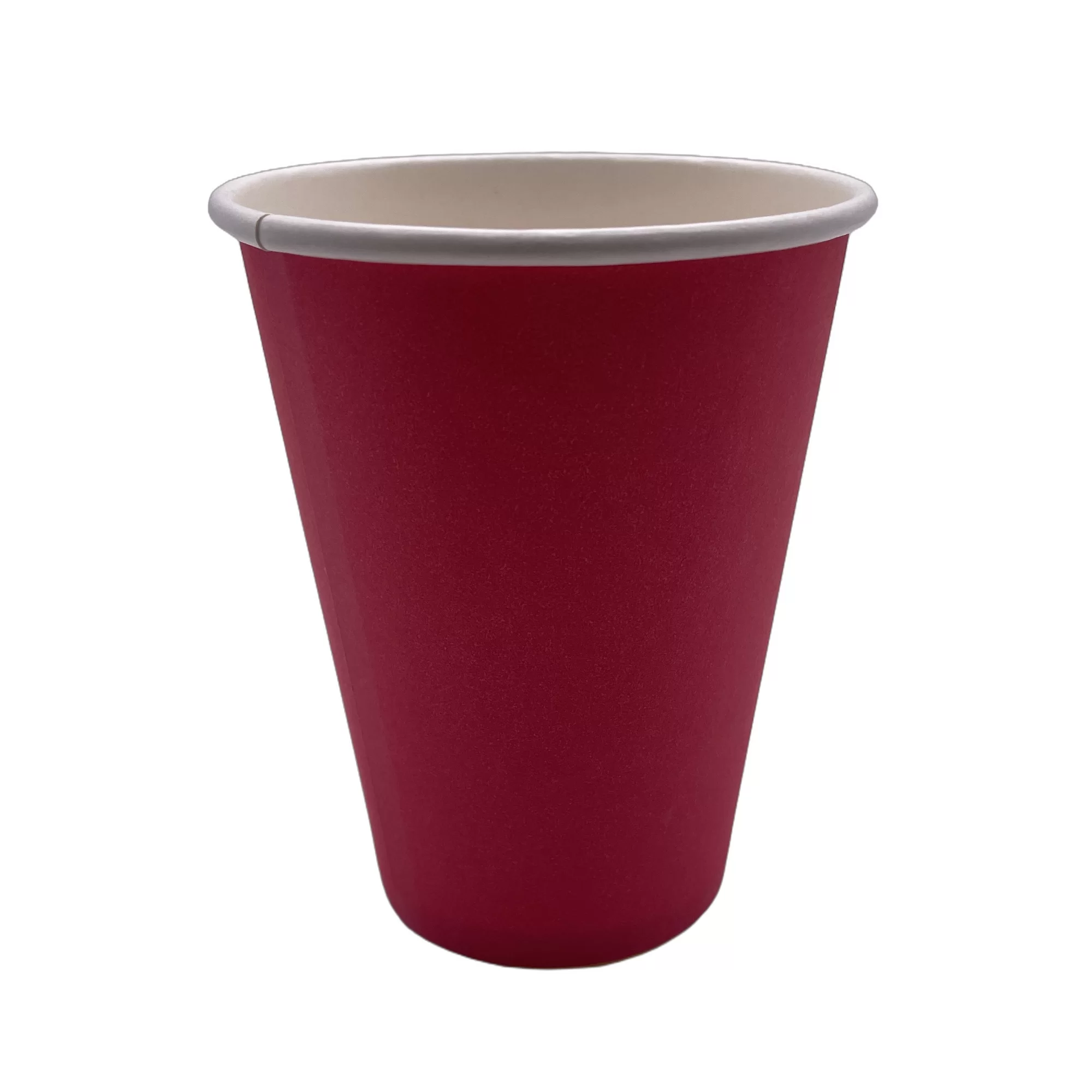 Vaso de papel para bebidas calientes 12 oz. ROJO 50 unidades