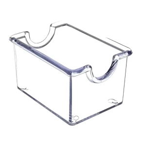 Dispensador de sobres de azúcar transparente