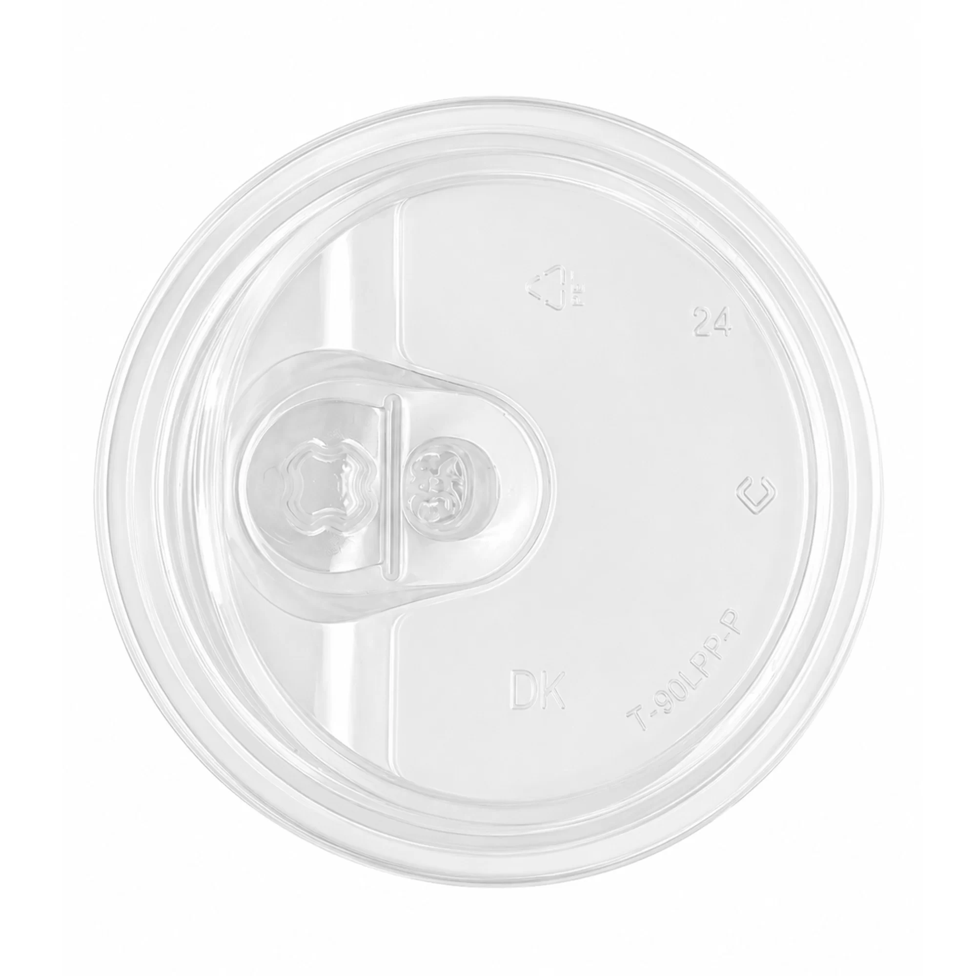 Tapa sorber PET con tapón. 12, 16, 20 oz. 50 piezas