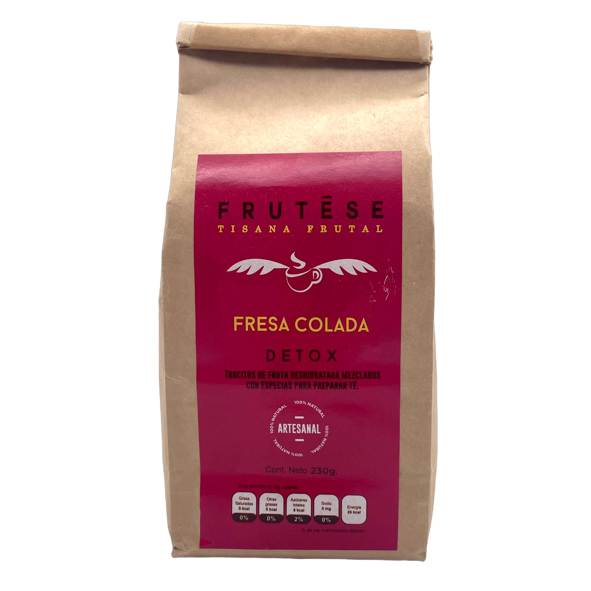 Tisana frutal fresa colada. 230gr