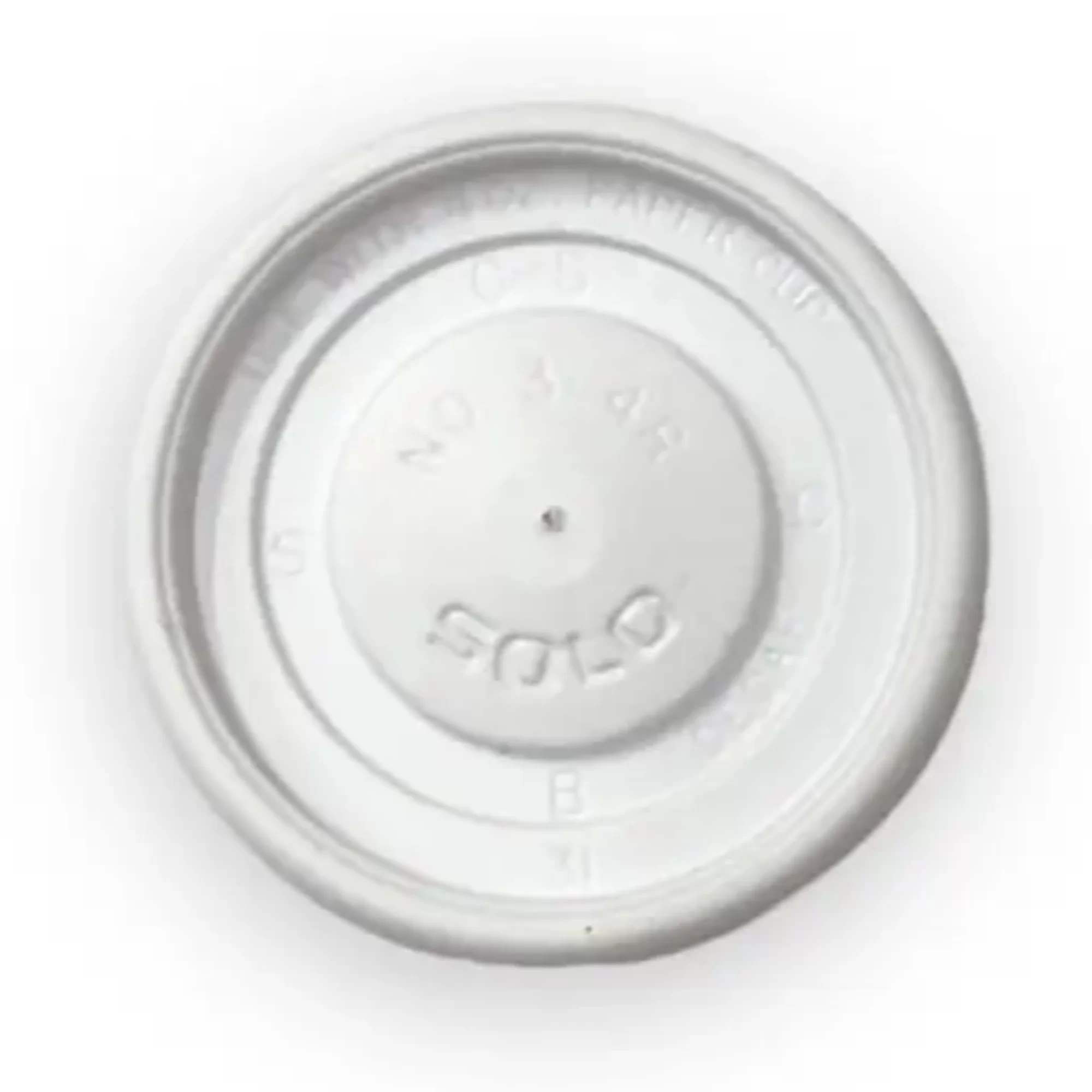 Tapa plana Blanca para vaso de 4 oz. 100 unidades