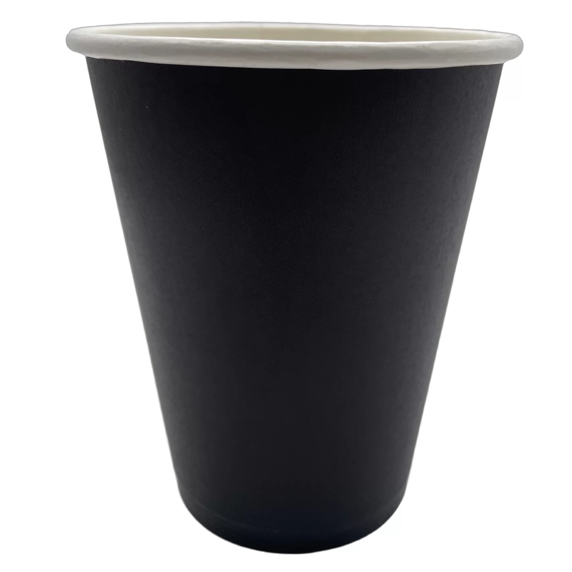 Vaso de papel para bebidas calientes 12 oz. NEGRO 50 unidades